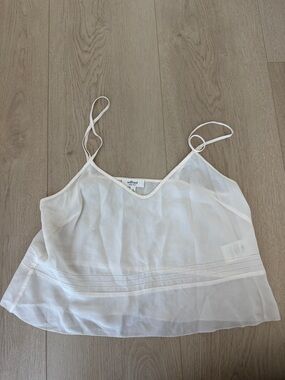 Wilfred Cream Silk V-Neck Camisole